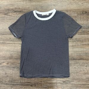 Heart Hips Navy and White Striped Tee